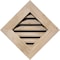 Ekena Millwork Diamond Gable Vent Unfinished, Functional, Pine Gable Vent w/ 1" x 4" Flat Trim Frame, 20"W x 20"H GVWDI20X2001SFUPI - alternate 1